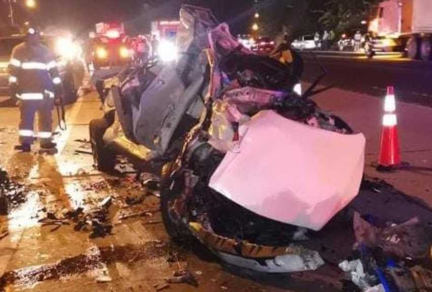 Asiático muere en aparatoso accidente de tránsito en Santiago 