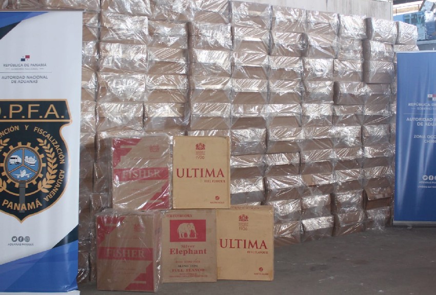 Decomisan 156 mil dólares en cigarrillos presuntamente de contrabando en Chiriquí 