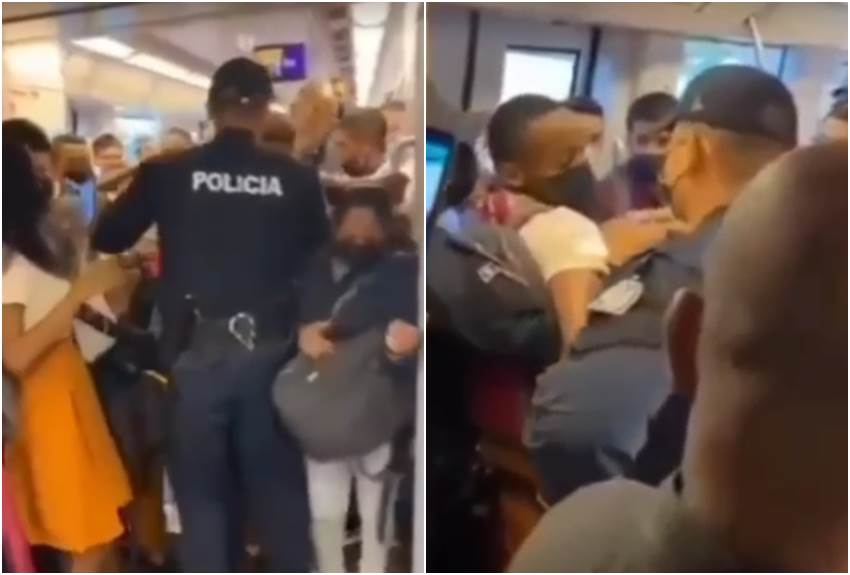 Policía Nacional asegura que el estudiante agredió a las unidades y violó normas en el Metro 