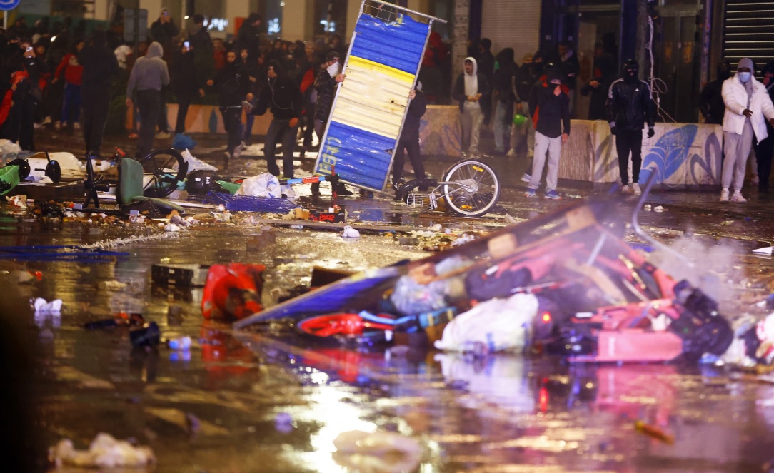 Disturbios en ciudades belgas y neerlandesas tras partido Bélgica-Marruecos 