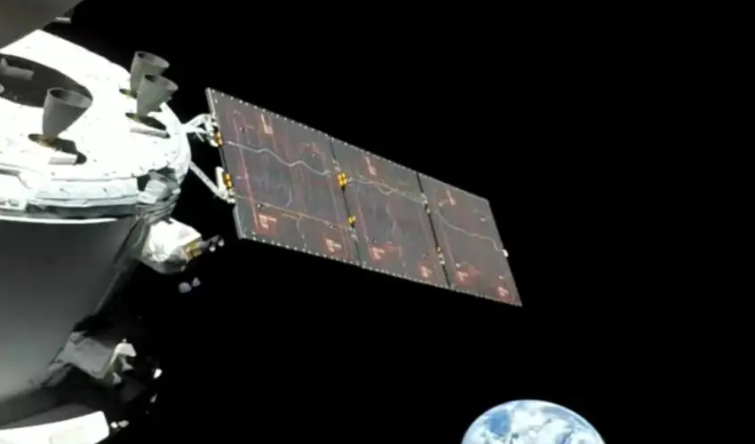 La nave Orión de Artemis I, otra vez cerca de la Luna en su regreso a Tierra 