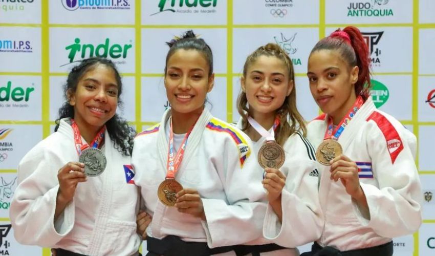 Jiménez y Cordones logran medalla en Open de Judo en Colombia 