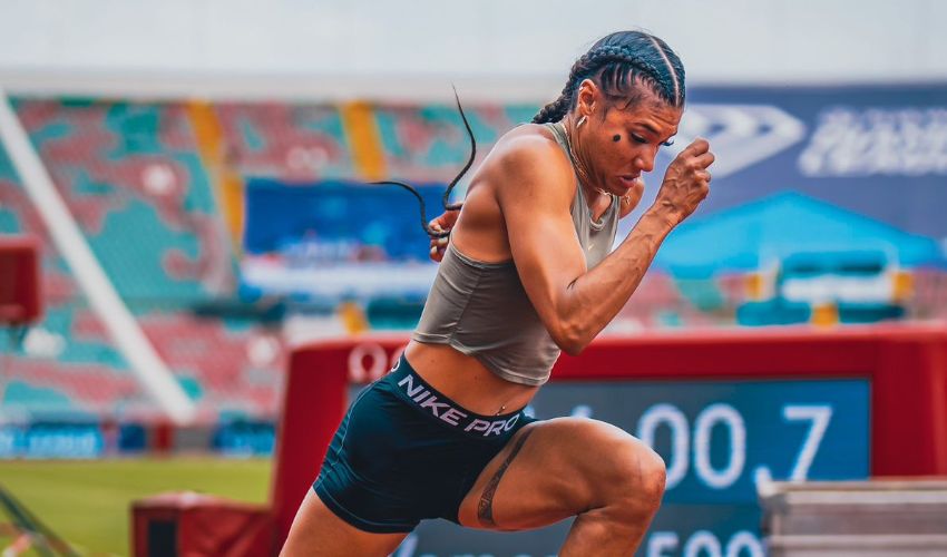 Gianna Woodruff compitió en Liga Diamante Rabat 2023 