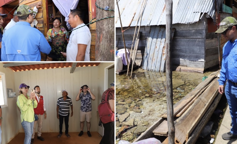 Gardi Sugdup, primera comunidad que se trasladará a tierra firme por el cambio climático, es visitada por ministros y embajadores 