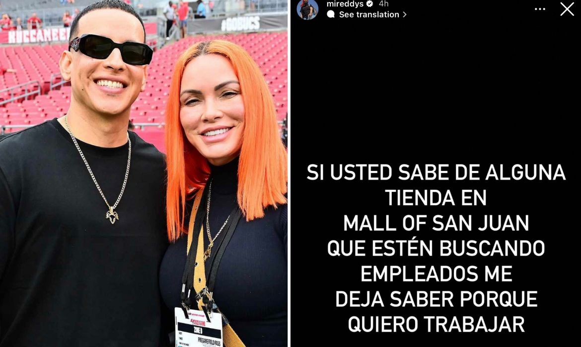 "Quiero trabajar"…  Mireddys González, esposa de Daddy Yankee, quiere trabajar en un ‘Mall’ 