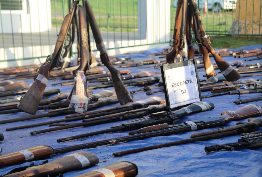Unas 527 armas de fuego fueron destruidas en Ancón 