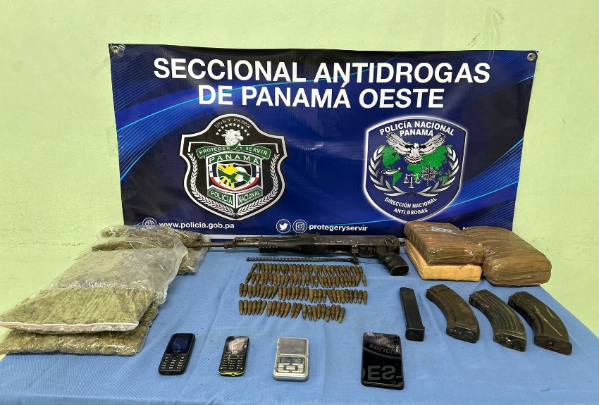 Decomisan armas y droga en El Arado de La Chorrera 