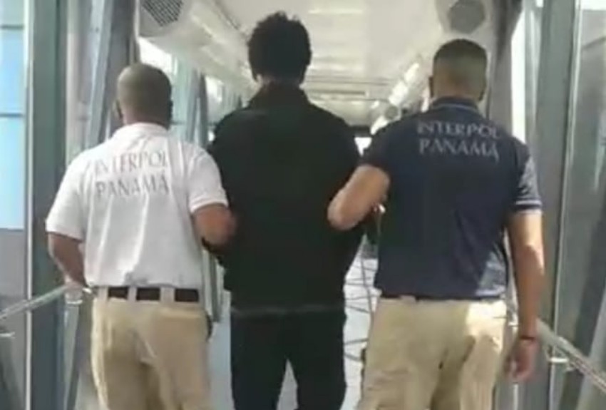 Interpol extradita a Panamá a colonense que estaba entre 'lo más buscados' 