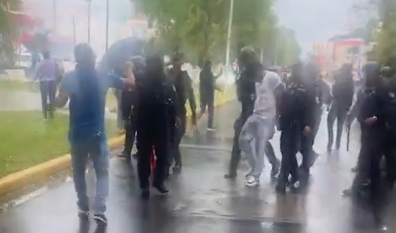 Manifestación en Colón deja varias detenciones  