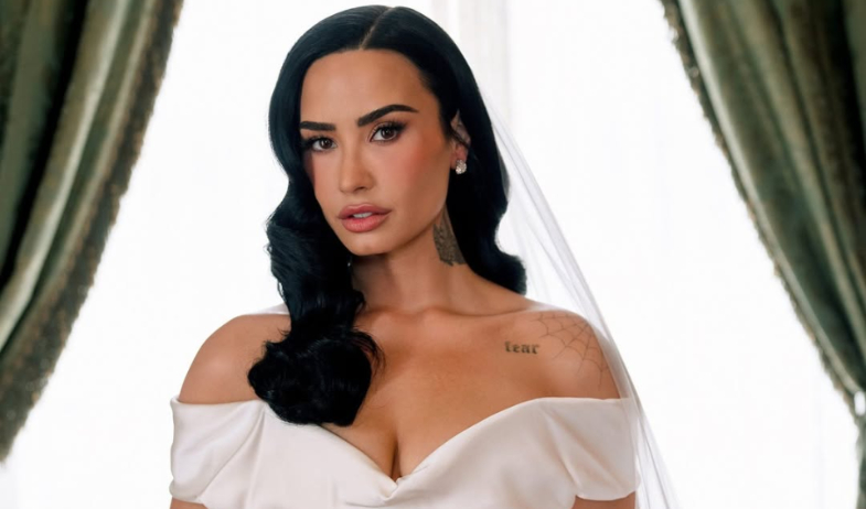 Estos fueron los vestidos de novia que Demi Lovato utilizó en su boda  