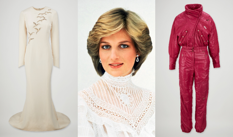 ¡Moda con historia! Subastan colección de más de 200 icónicas piezas del armario de Lady Di 