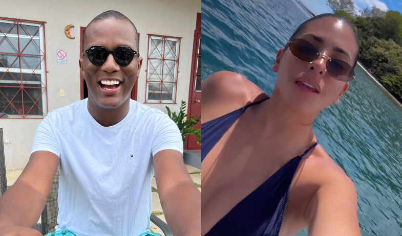 ¿Quién da más? Franklyn Robinson subasta el vestido de baño húmedo de Jackie Guzmán  