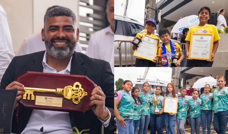Gabriel 'Gavilán' Gómez recibe la Llave del Distrito de San Miguelito en su 55° aniversario 