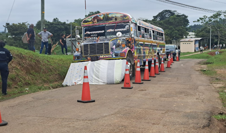 Adulta mayor falleció tras ser atropellada por un autobús de la ruta Potrero Grande – La Chorrera 