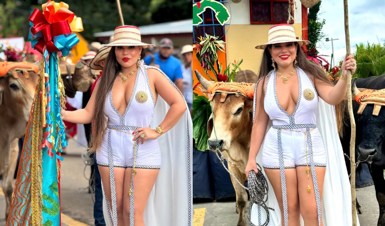 ¡Le ofrecieron $500! Yaneth Marín subastó el polémico atuendo que utilizó en el Festival del Sombrero Pintao 