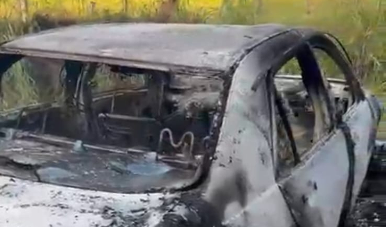 Investigan hallazgo de auto calcinado en La Chorrera; podría haber una víctima en su interior 