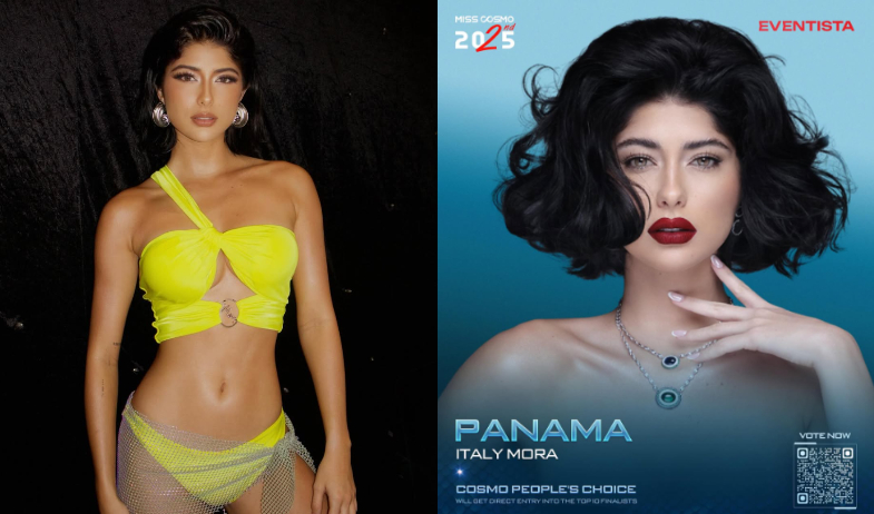 Italy Mora pisa fuerte en Miss Cosmo International: Glamshot, Top 5 en Swimsuit y votaciones abiertas 