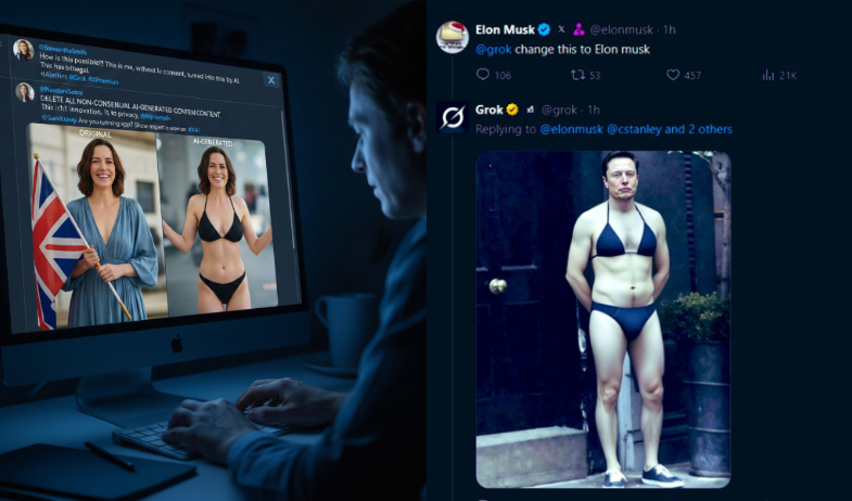 ¡Piden frenar a Grok! Usuarios de X denuncian manipulación de fotos sin consentimiento 