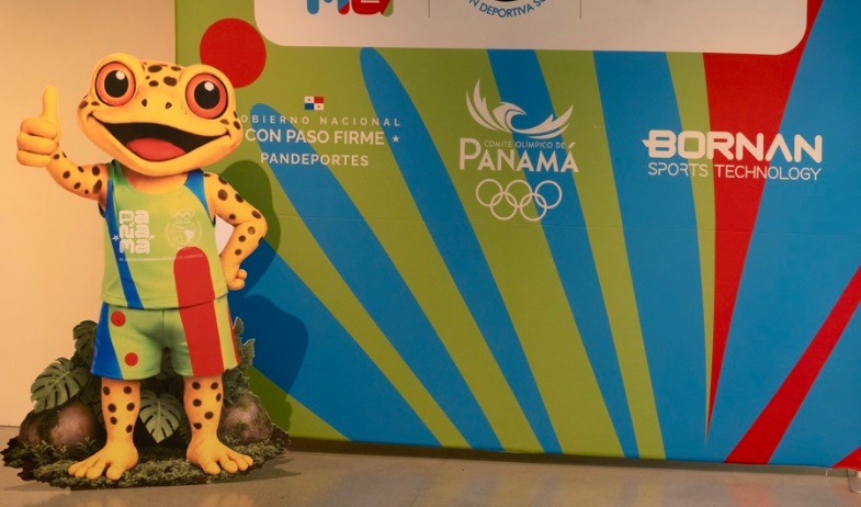 La rana dorada Antón, mascota de los Juegos Suramericanos de la Juventud Panamá 2026 