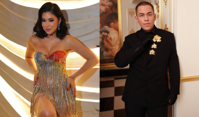 ¡Brillo, color y concepto! Los detalles que no viste del vestido de Sasha Nikyta 