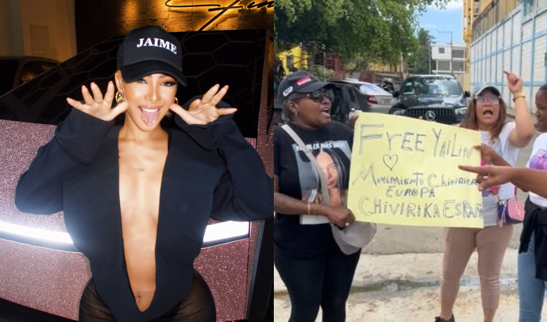 ¡'Free Yailin'! Fanáticas de la 'Chivirika' protestan frente a cárcel y exigen su libertad 