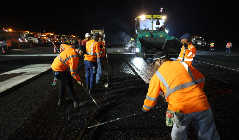Primera fase de rehabilitación integral de pistas en el Aeropuerto Internacional de Tocumen registra 70% de avance 