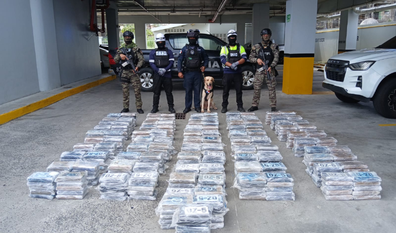 Incautan más de 500 kilos de droga en puerto de Colón 
