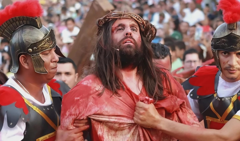  Todo listo para la Semana Santa Viviente en el distrito de Pesé 