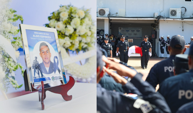 Entre honores y lágrimas, despiden al Sargento Albis Espinoza en Herrera  