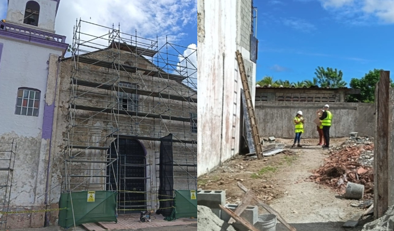 Avanzan trabajos de restauración en la Iglesia San Felipe y Capilla San Juan de Dios 