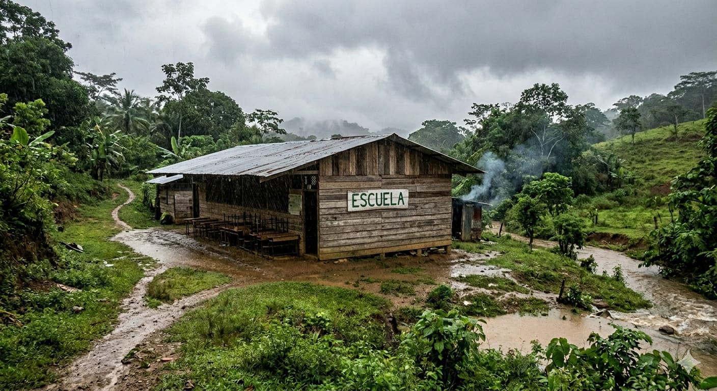Suspensión de clases por lluvias afectará a Calovébora, Ñö Kribo y escuelas en Bocas del Toro 