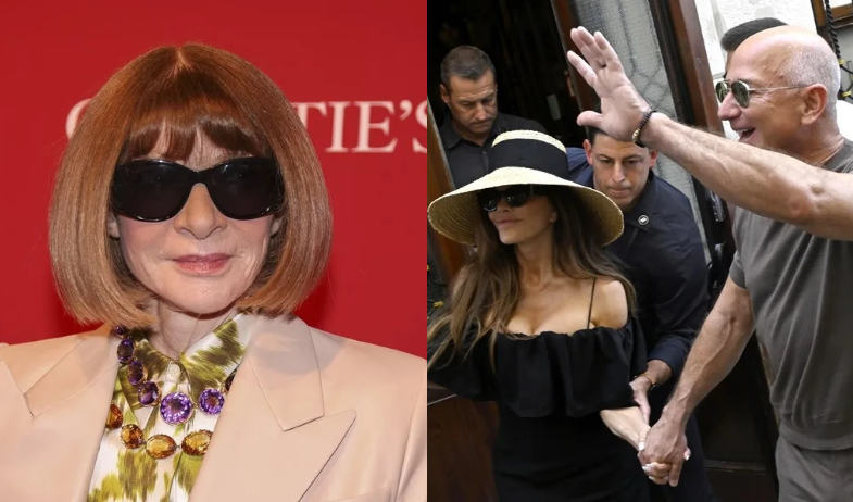 Anna Wintour defiende a Jeff Bezos en medio de críticas por su rol como principal financiador de la Met Gala 