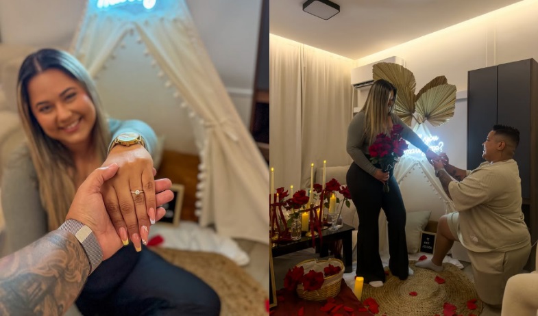 Tomboy Male sorprende a Jessica con romántica pedida de mano llena de amor 