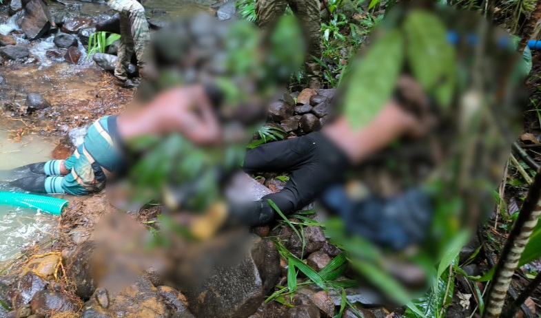 Aprehenden a tres hombres por minería ilegal en zonas montañosas de Donoso 