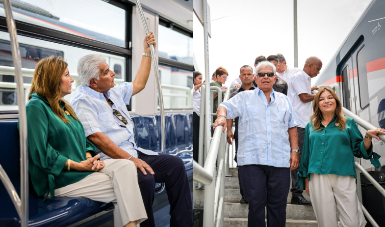 Presidente Mulino hace recorrido de prueba en la Línea 3 del Metro 