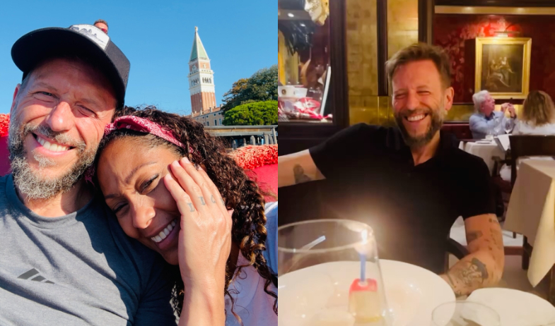 Así celebró Gwendolyn Stephenson el cumpleaños de Noel Schajris en Venecia 