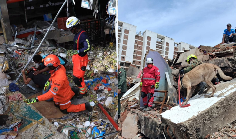 Rescatistas panameños evalúan 170 estructuras afectadas por los terremotos en Venezuela 
