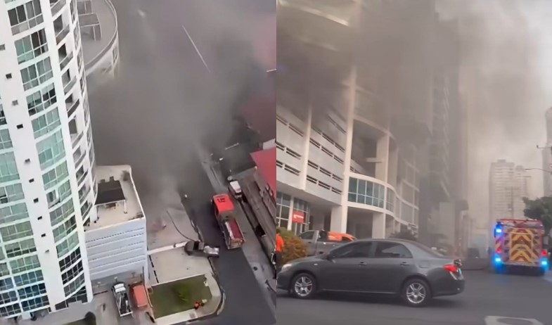 Bomberos controlan incendio de dos vehículos en PH de San Francisco 