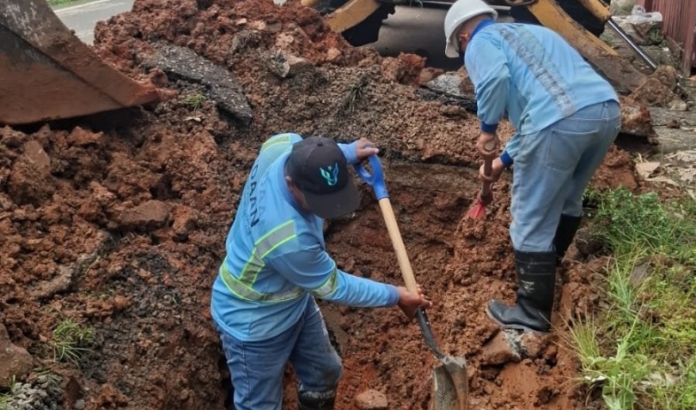 Despliegan en Arraiján el mayor operativo ‘Panamá Sin Fugas’ para recuperar la red de distribución de agua potable 
