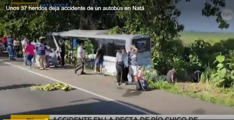 Un herido grave y 39 lesionados tras accidente en Natá 