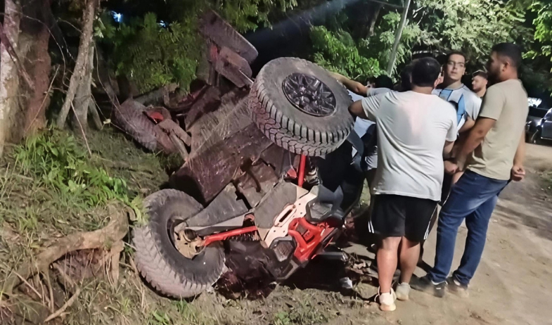 Fallece adolescente tras vuelco en moto de cuatro ruedas en Los Santos 