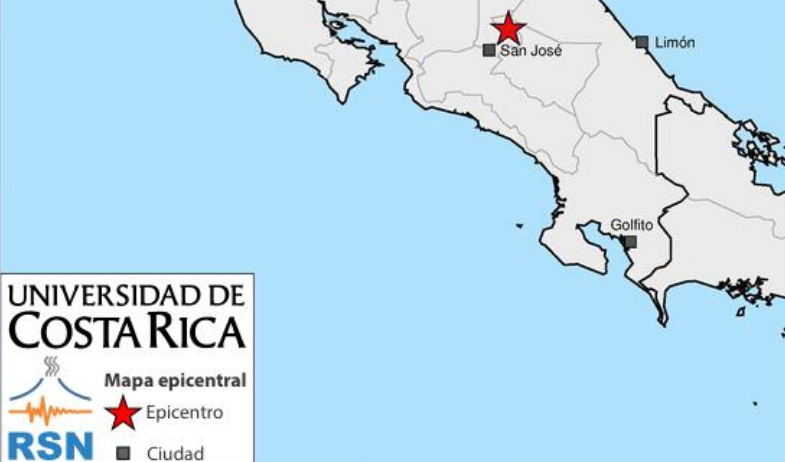 Un sismo de magnitud 5 y réplicas sacuden la capital de Costa Rica sin daños 