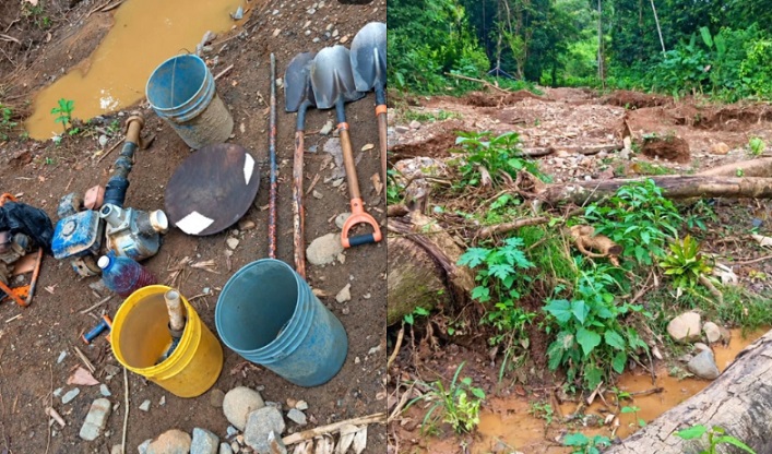 Aprehenden a dos panameños por presunta minería ilegal en el Parque Nacional Chagres 