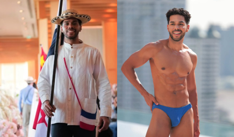 David Robles viajó al Mister Global pese a estar destituido por la franquicia local y luce feliz representando a Panamá  