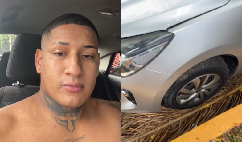 Al Urri le hurtaron la batería del carro y le dejó un mensaje al ladrón 