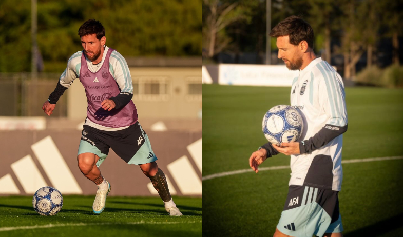Messi completa su último entrenamiento con Argentina antes de la despedida 
