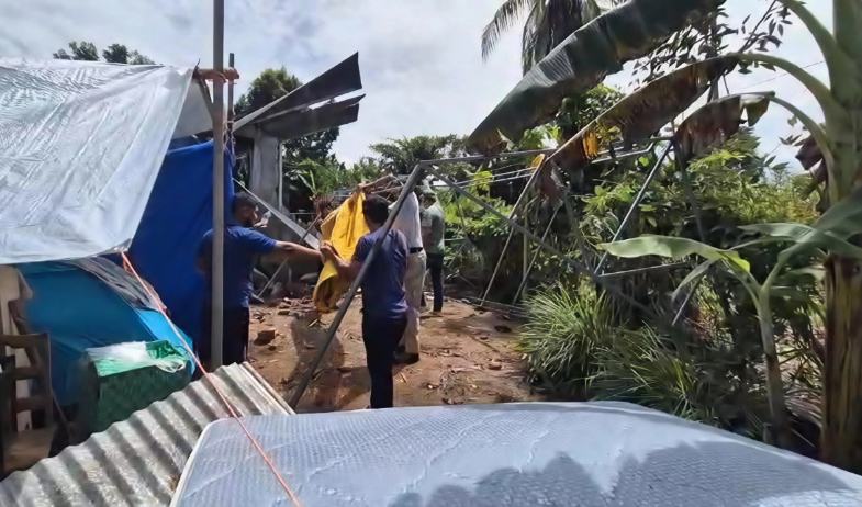 Lluvias agravan la situación de familias damnificadas en La Colorada de Los Santos 