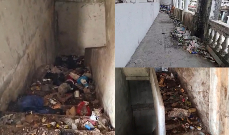 Retiran más de 4.5 toneladas de basura del edificio 5061, conocido como 'La 18', en Colón 