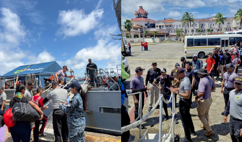 Trasladan a 131 migrantes desde Colón hacia Puerto Obaldía para continuar su retorno a Sudamérica 