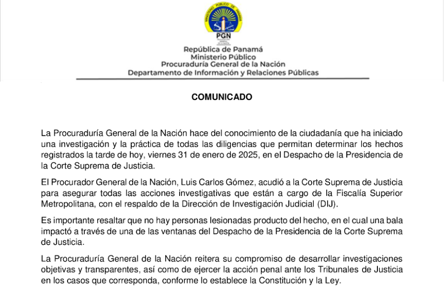 comunicado. 